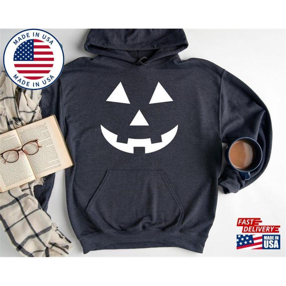 Halloween Pumpkin Unisex s Face  Jack O Lantern Tshirt